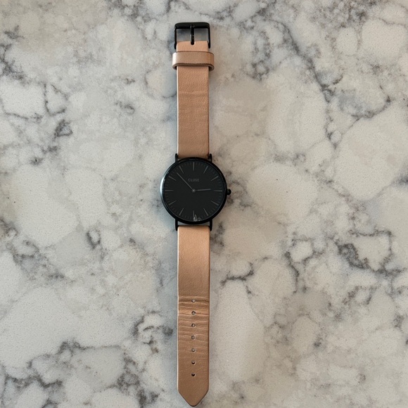 Cluse Black Dial Watch with Tan Strap - Picture 3 of 4